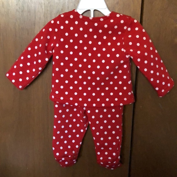 *WORN ONCE* IT DOES HAVE MINOR LINT ON IT! BABY GIRL 2 PIECE OUTFIT SIZE 3-6! - Picture 5 of 5